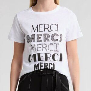 Cinq à Sept White Merci Graphic Tee